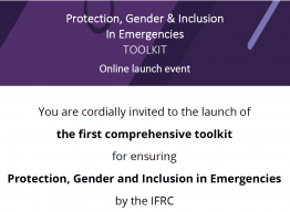 Online launch event flyer for PGIiE toolkit